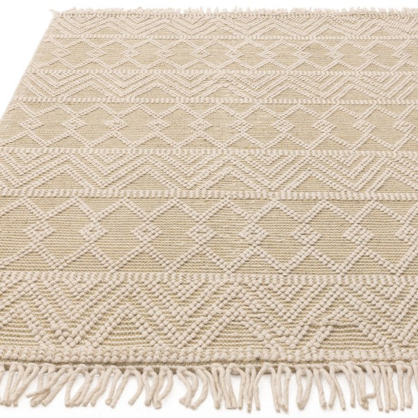 Luxury Boho Collection Asra Rug by Asiatic with intricate geometric patterns and fringed edges