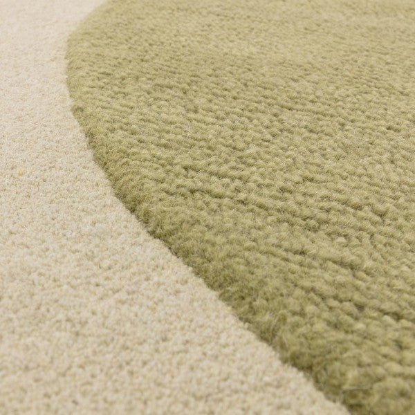 Close-up of Asiatic luxury rug showing texture and colour contrast in Contemporary Design Canvas Rug