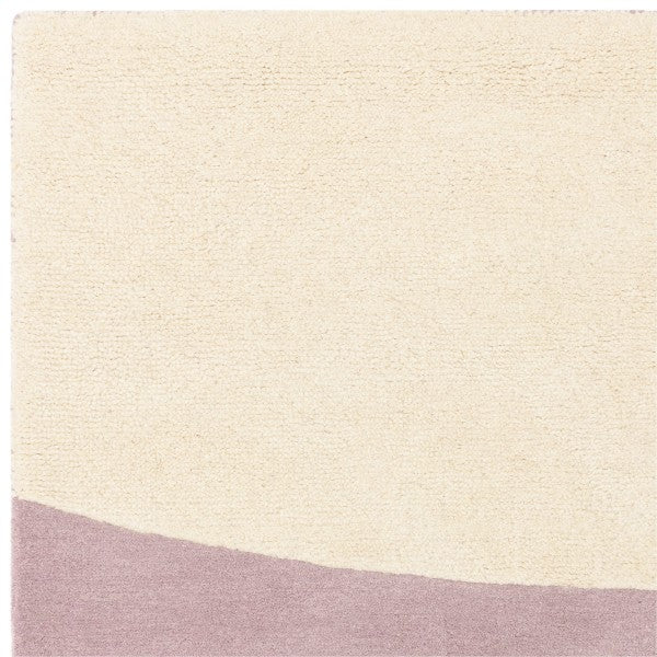 Asiatic luxury rug featuring a Contemporary Design Canvas Rug with soft beige and mauve colour blocks
