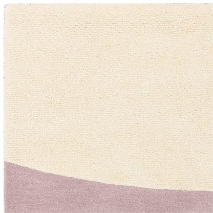 Asiatic luxury rug featuring a Contemporary Design Canvas Rug with soft beige and mauve colour blocks